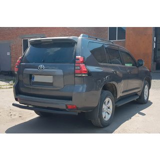 Bakre skyddsbåge AK002 Black (rostfritt stål) Toyota Land Cruiser Prado 150 2009–2023 foto 1