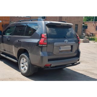 Bakre skyddsbåge AK002 Black (rostfritt stål) Toyota Land Cruiser Prado 150 2009–2023 foto 2