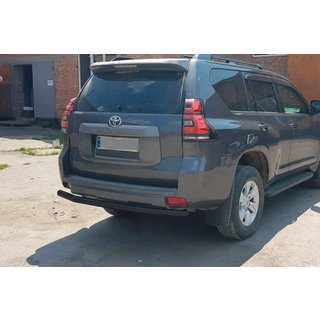 Bakre skyddsbåge AK002 Black (rostfritt stål) Toyota Land Cruiser Prado 150 2009–2023 foto 4