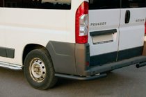 Fiat Ducato 2006–2025 Bakre hörndelar AK003 Black (2 st, rostfritt stål) foto 1