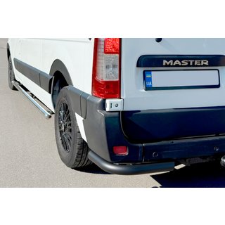 Bakre hörndelar AK003 Black (2 st, rostfritt stål) Nissan NV400 2010–2024 foto 4
