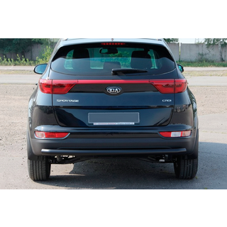 Bakre skyddsbåge AK002 Black (rostfritt stål) Kia Sportage 2015–2021 foto 2