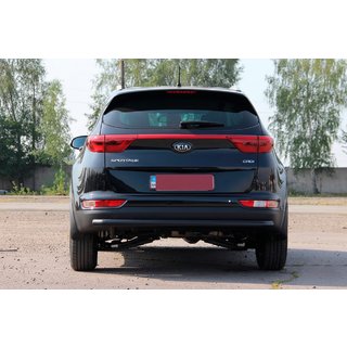 Bakre skyddsbåge AK002 Black (rostfritt stål) Kia Sportage 2015–2021 foto 4
