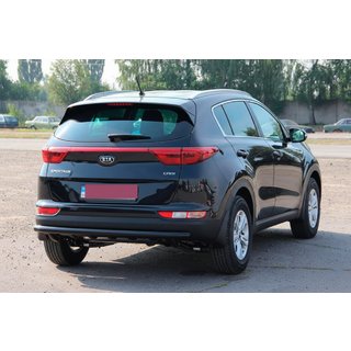 Bakre skyddsbåge AK002 Black (rostfritt stål) Kia Sportage 2015–2021 foto 3