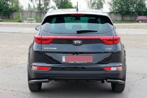 Kia Sportage 2015–2021 Bakre hörnskydd AK003 Black (rostfritt stål) foto 3