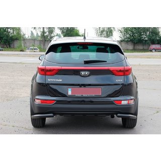 Bakre hörnskydd AK003 Black (rostfritt stål) Kia Sportage 2015–2021 foto 3