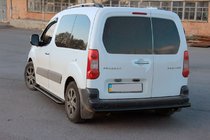 Citroen Berlingo 2008–2018 Bakre skyddsbåge Black (rostfritt stål) 60 mm foto 3