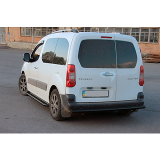 Bakre skyddsbåge Black (rostfritt stål) 60 mm Citroen Berlingo 2008–2018 foto 3