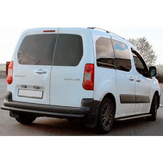 Bakre skyddsbåge Black (rostfritt stål) 60 mm Citroen Berlingo 2008–2018 foto 4