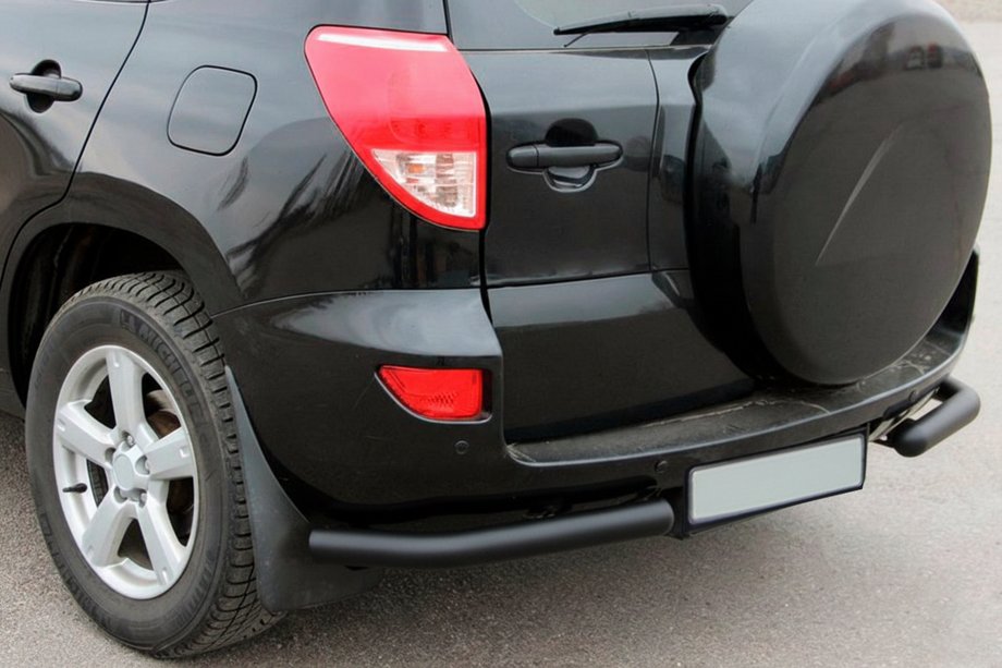 Toyota Rav 4 2006–2013 Bakre hörndelar AK003 Black (2 st, rostfritt stål) Image