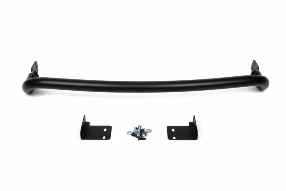 Hyundai Santa Fe 2 2006–2012 Bakre skyddsbåge AK002 Black (rostfritt stål) Image