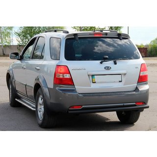 Bakre skyddsbåge AK002 Black (rostfritt stål) Kia Sorento I BL 2002–2009 foto 3