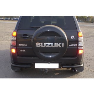 Bakre skyddsbåge AK003 Black (rostfritt stål) Suzuki Grand Vitara 2005–2017 foto 1