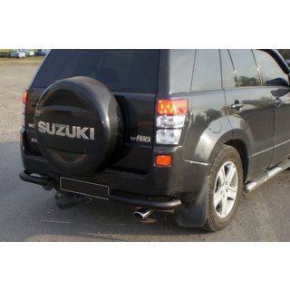 Bakre skyddsbåge AK003 Black (rostfritt stål) Suzuki Grand Vitara 2005–2017 foto 2