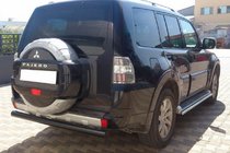 Mitsubishi Pajero Wagon III 1999–2006 Bakre skyddsbåge AK002 Black (rostfritt stål) foto 3