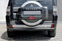 Mitsubishi Pajero Wagon III 1999–2006 Bakre skyddsbåge AK002 Black (rostfritt stål) foto 1