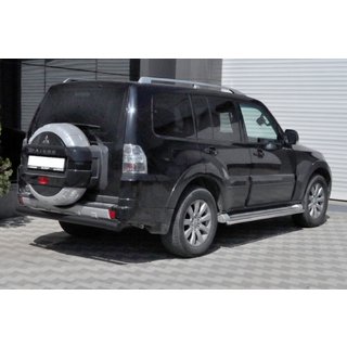 Bakre skyddsbåge AK002 Black (rostfritt stål) Mitsubishi Pajero Wagon III 1999–2006 foto 2