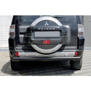Bakre skyddsbåge AK002 Black (rostfritt stål) Mitsubishi Pajero Wagon III 1999–2006 foto 1