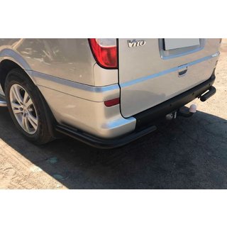 Bakre hörnskydd AK003 Black (2 st, rostfritt) för medellång och lång hjulbas Mercedes Vito W639 2004–2014 foto 3