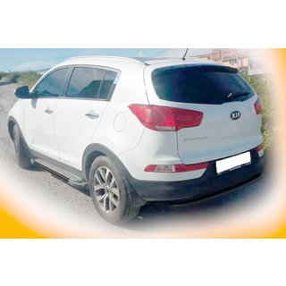 Bakre båge AK002-1 Black (rostfritt stål) Kia Sportage 2010–2015 foto 2