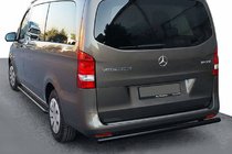Mercedes Vito/V-klass W447 2014– Bakre skyddsbåge AK002 Black (rostfritt stål) foto 1