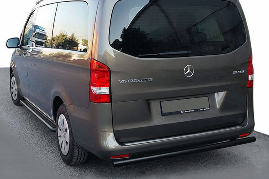 Mercedes Vito/V-klass W447 2014– Bakre skyddsbåge AK002 Black (rostfritt stål) Image