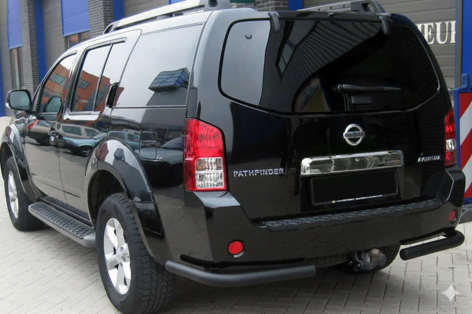 Nissan Pathfinder R51 2005–2014 Bakre båge AK003 Black (rostfritt stål) Foto 1