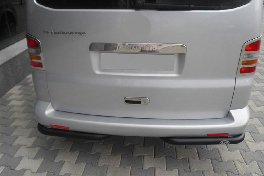 Volkswagen T6 2015–2024 Bakre hörndelar AK003 Black (2 st, rostfritt stål) Image