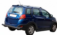 Chery Beat 2009–2015 Bakre skyddsbåge AK002 Black (2 st, rostfritt) foto 2