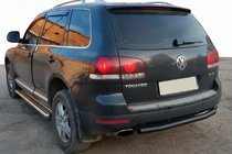 Volkswagen Touareg 2002–2010 Bakre skyddsbåge AK002 Black (2 st, rostfritt) foto 1
