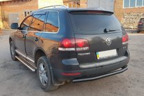Volkswagen Touareg 2002–2010 Bakre skyddsbåge AK002 Black (2 st, rostfritt) foto 5