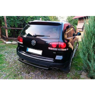 Bakre skyddsbåge AK002 Black (2 st, rostfritt) Volkswagen Touareg 2002–2010 foto 3