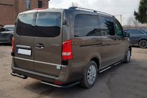 Mercedes Vito/V-klass W447 2014– Bakre hörnskydd AK003 Black (rostfritt stål) foto 2