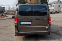 Mercedes Vito/V-klass W447 2014– Bakre hörnskydd AK003 Black (rostfritt stål) foto 3