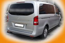 Mercedes Vito/V-klass W447 2014– Bakre hörnskydd AK003 Black (rostfritt stål) foto 4