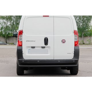 Bakre stötfångarskydd Black (rostfritt stål) Fiat Fiorino/Qubo 2008–2024 foto 3