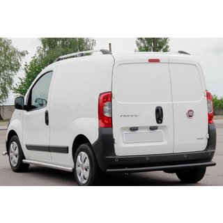 Bakre stötfångarskydd Black (rostfritt stål) Fiat Fiorino/Qubo 2008–2024 foto 1