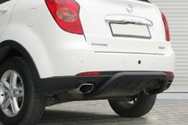 SsangYong Action 2005–2018 Bakre nudge bar AK006 Black (rostfritt stål) foto 2