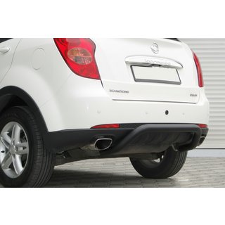 Bakre nudge bar AK006 Black (rostfritt stål) SsangYong Action 2005–2018 foto 2