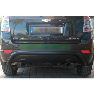Bakbåge AK007 Black (rostfritt stål) Chevrolet Captiva 2006–2019 foto 1