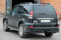 Toyota Land Cruiser Prado 120 2002–2009 Bakre dubbla hörnbågar AK003-1 Black (2 st, rostfritt stål) foto 3