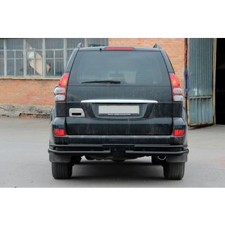 Bakre dubbla hörnbågar AK003-1 Black (2 st, rostfritt stål) Toyota Land Cruiser Prado 120 2002–2009 foto 2
