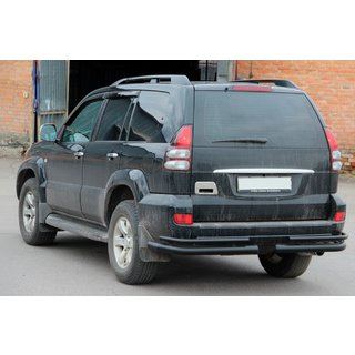 Bakre dubbla hörnbågar AK003-1 Black (2 st, rostfritt stål) Toyota Land Cruiser Prado 120 2002–2009 foto 3