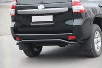 Toyota Land Cruiser Prado 150 2009–2023 Bakre skyddsbåge AK008 Black (rostfritt stål) foto 3