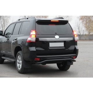 Bakre skyddsbåge AK008 Black (rostfritt stål) Toyota Land Cruiser Prado 150 2009–2023 foto 1
