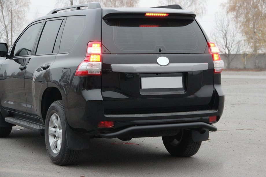 Toyota Land Cruiser Prado 150 2009–2023 Bakre skyddsbåge AK008 Black (rostfritt stål) Image