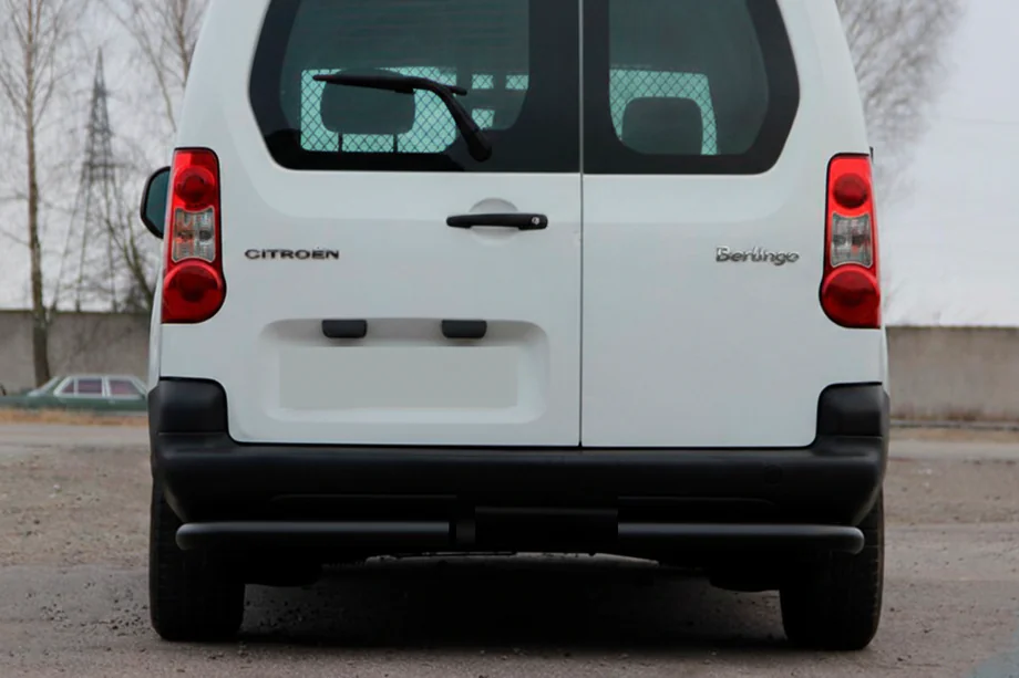 Peugeot Partner Tepee 2008–2018 Bakhörn AK-003 Black (rostfritt stål) Image