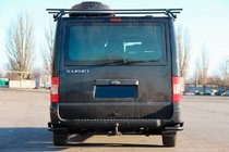 Ford Transit 2000–2014 Bakre hörnbågar AK003-Double Black (rostfritt stål) foto 3