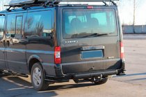 Ford Transit 2000–2014 Bakre hörnbågar AK003-Double Black (rostfritt stål) foto 2