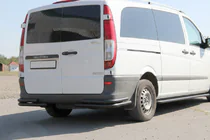 Mercedes Viano 2004–2014 Bakre hörnskydd AK003-Double Black (2 st, rostfritt stål) foto 1